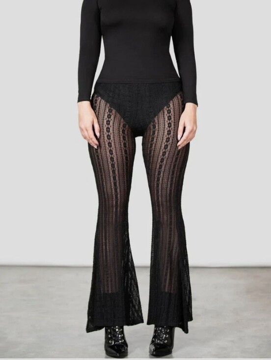 Killstar Pants - Killstar Black Franca Flares 3XL NWT